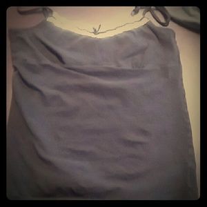 Cute black spaghetti stap tank top s 4-6